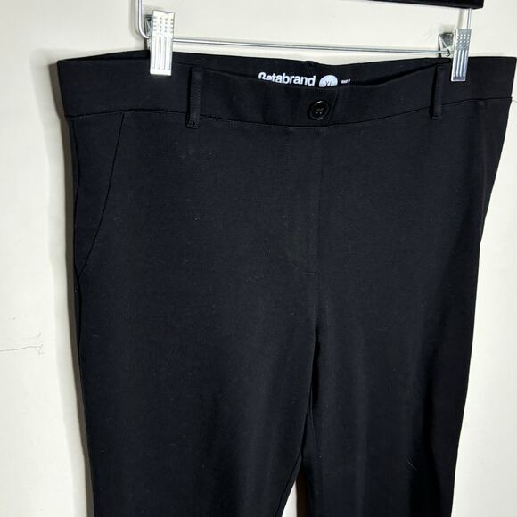 Betabrand Solid Black Pull On Career Work Slack Pants Stretchy Soft Size XL - Picture 2 of 9